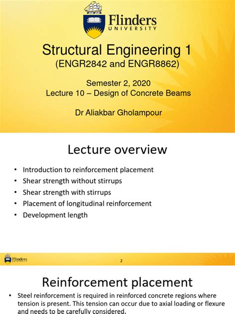 Lecture 10 - Design of Concrete Beams | PDF | Reinforced Concrete ...