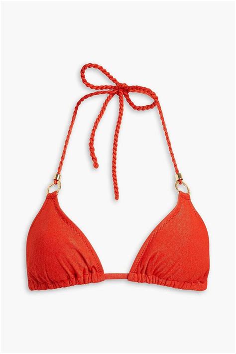 HEIDI KLEIN Morocco Embellished Triangle Halterneck Bikini Top THE OUTNET