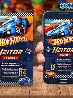 Convite Digital Hot Wheels Elo Produtos Especiais