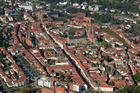 Luftbild Heilbad Heiligenstadt Kirchengebäude an der Wilhelmstraße im