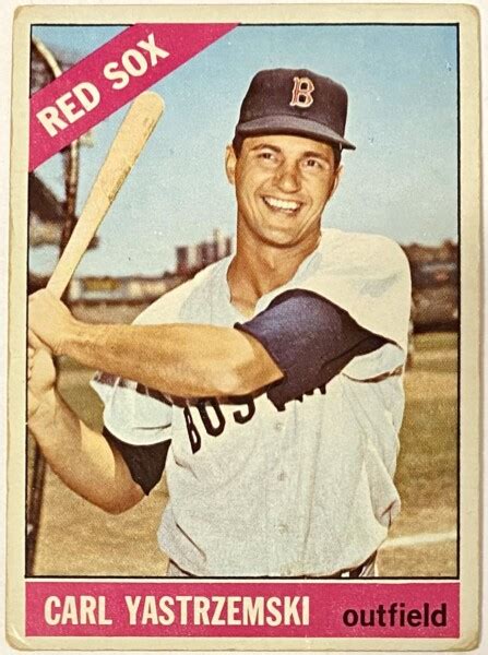 Carl Yastrzemski Topps Boston Red Sox Baseball Card Hof Kbk Sports