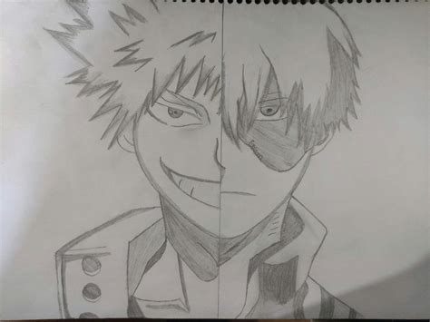 Bakugou E Todoroki Desenho Para Artes Amino