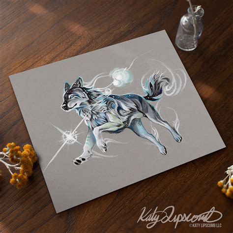 Lens Flare Wolf Print · Katy Lipscomb Llc · Online Store Powered By Storenvy