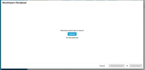 import  word document advanced import web manuals