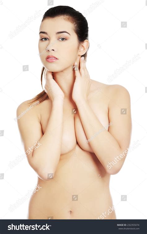 Sensual Portrait Nude Woman Hands Under Stock Photo Shutterstock