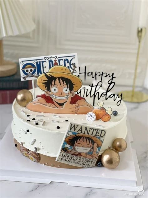 Pin By Yenifer On Tortas Bonitas Anime Cake One Piece Birthdays One