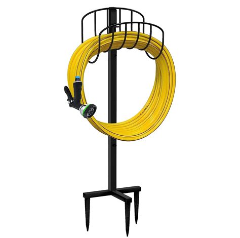 Metal Heavy Duty Free Standing Hose Rack For Outside Luxury Design