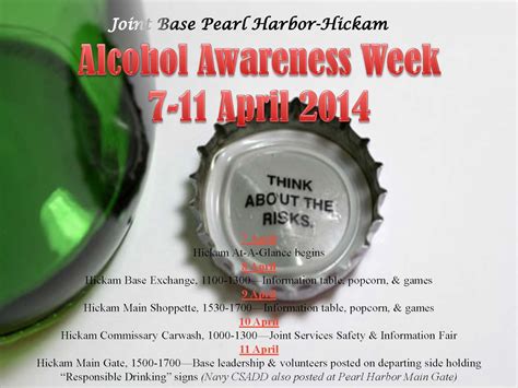 Hickam Mental Health Team To Host Alcohol Awareness Week 15th Wing