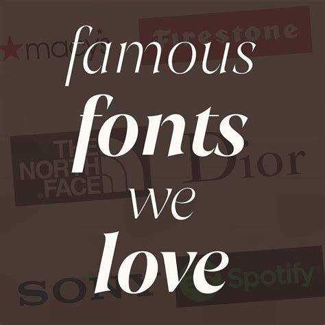 Famous Fonts We Love