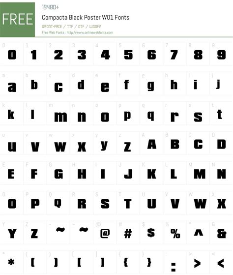 compacta black poster   fonts   onlinewebfontscom