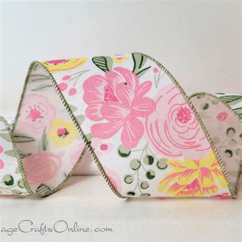 Floral Ribbon Etsy