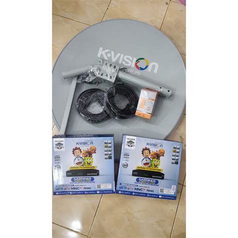 Jual Anten Parabola Mini Ku Band Kvision Gol Komplit Dengan Double