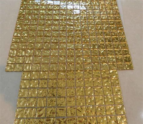 Luxury Gold Mosaic Mosaic Tile Golden Glass Mosaic Tiles And Gold