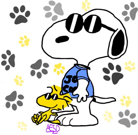 Snoopy And Woodstock By Aesd On Deviantart Vector Transparent Joe