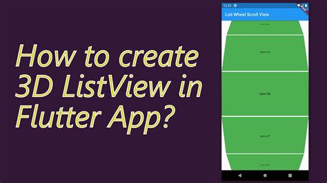 Flutter List Wheel Scrollview A D Listview In Flutter Images