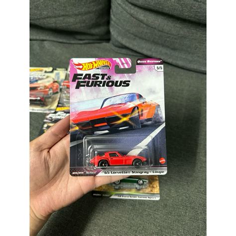 Hot Wheels Premium Fast Furious 65 Corvette Stingray Coupe Shopee Malaysia