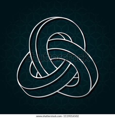 Triple Mobius Loop Impossible Geometric Figure Stock Vector Royalty Free 1119016502 Shutterstock