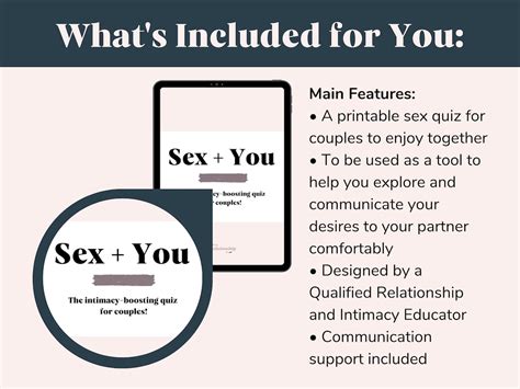 Printable Sex Game Couples Sex Quiz Intimacy Exercises Sex Therapy