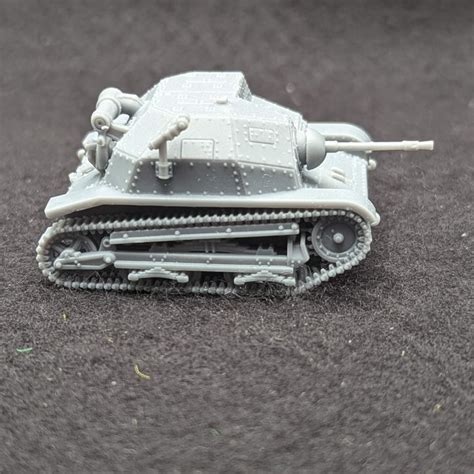 3d Printable Tankette Tks With 2 Optional Machine Guns Poland Ww2 By