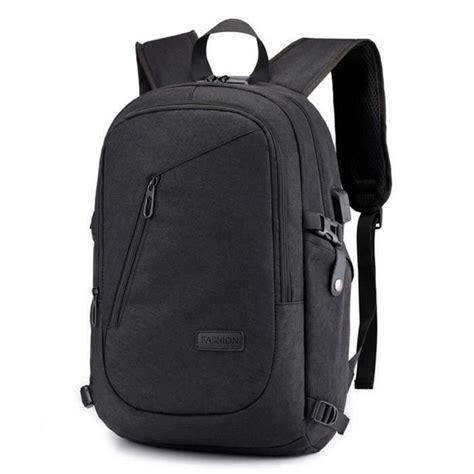 Sac à dos anti vol étanche avec port de chargement USB Noir Cdiscount