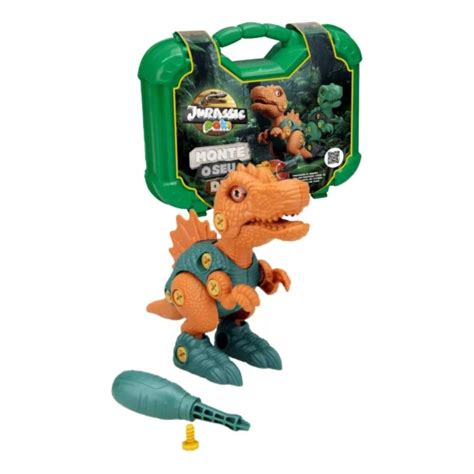 Maleta Jurassic Dino Dinossauro De Montar Articulado Paki Toys Lojas