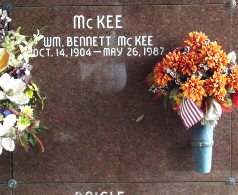 William Bennett Mckee Find A Grave Memorial