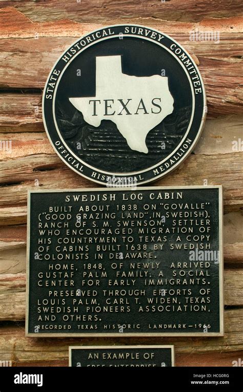 Historic Marker Zilker Botanical Garden Austin Texas Stock Photo Alamy