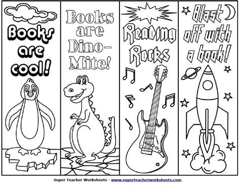 6 Best Images Of Printable Bookmarks For Students To Color Animal