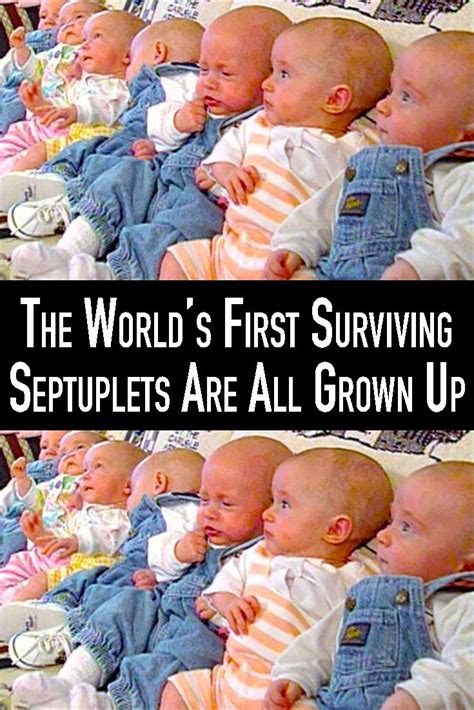 The World S First Surviving Septuplets Are All Grown Up Vintage Baby