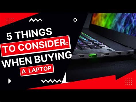 Top 5 Things To Consider When Buying A Laptop YouTube