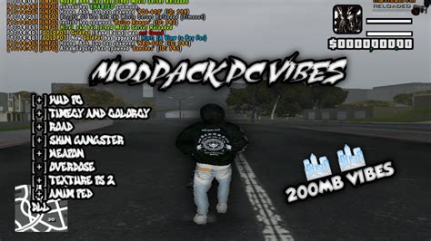 SHARE MODPACK PC VIBES 200MB SPESIAL 1K SUBS GTA SA MP ANDROID