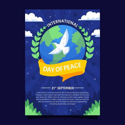 International Day of Peace Poster 11126860 Vector Art at Vecteezy