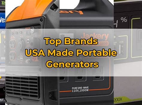 USA Made Portable Generators (Top Brands) - Dave Burroughs