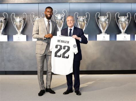 Antonio Rudiger Prezentat Oficial La Real Madrid Florentino Perez A