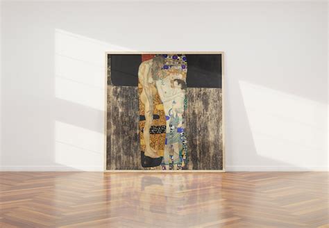 Gustav Klimt The Three Ages Of Woman 1905 Canvas Print Etsy Singapore