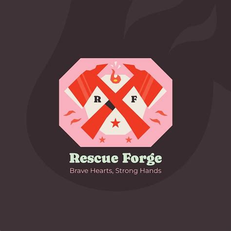 Premium Vector | Firefighter logo design template