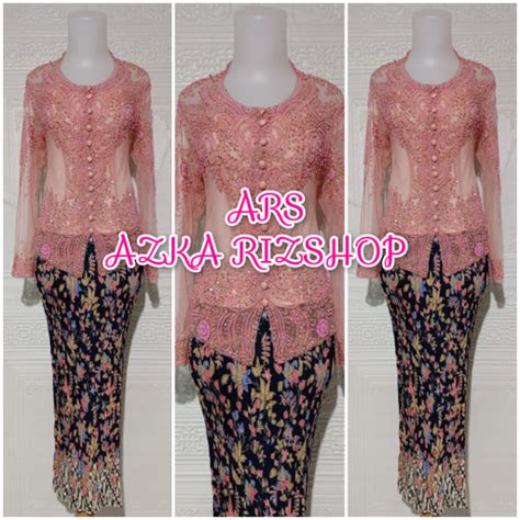 Jual Set Kebaya Pesta Kebaya Wisuda Nude Rok Prisket Jakarta Utara Azka Rizshop Tokopedia