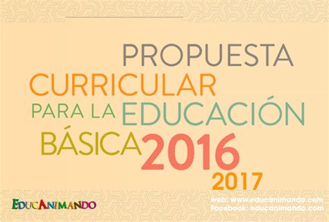 Propuesta Curricular Para La Educaci N B Sica Material