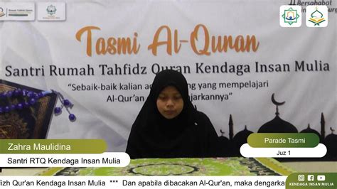 Parade Tasmi Al Qur An Santri Akhwat RTQ Kendaga Insan Mulia YouTube