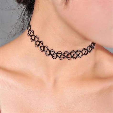 Tattoo Choker Necklace Collar Necklace Chain Necklace Jewelry