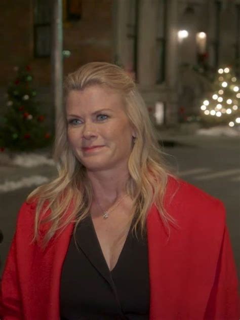 A Magical Christmas Village Alison Sweeney Red Coat