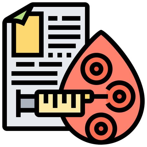 Blood Test Meticulous Lineal Color Icon