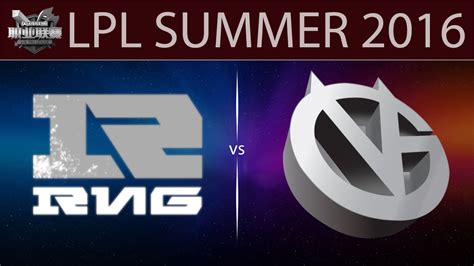 LoL Highlights RNG Vs VG Game 2 LPL Summer 2016 29 05 2016