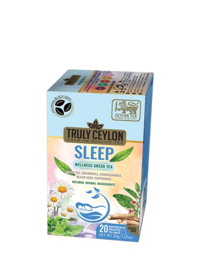 SLEEP 20 INDIVIDUALLY WRAPPED TEA BAGS Regency Teas PVT LTD