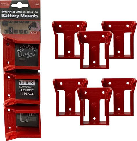 StealthMounts Supports De Batterie Pour Milwaukee M18 Fixations De