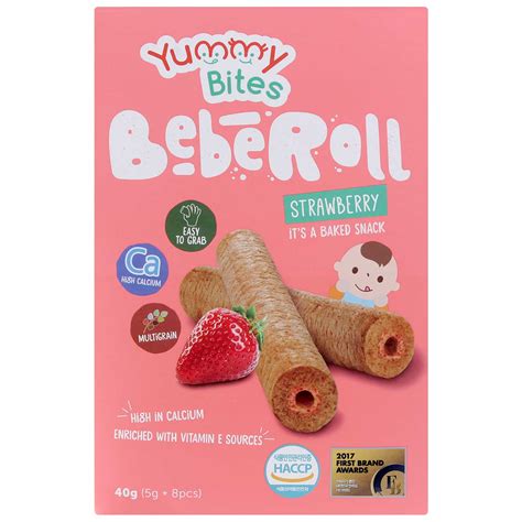 Jual Yummy Bites Beberoll Strawberry Gr Cemilan Bayi Termurah