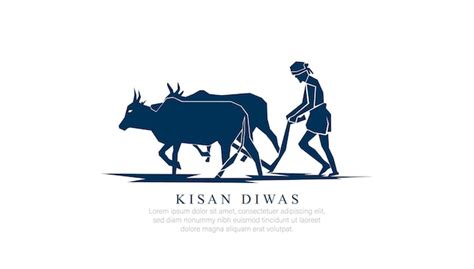 Premium Vector | KISAN DIWAS- VECTOR ILLUSTRATION OF KISAN DIWAS