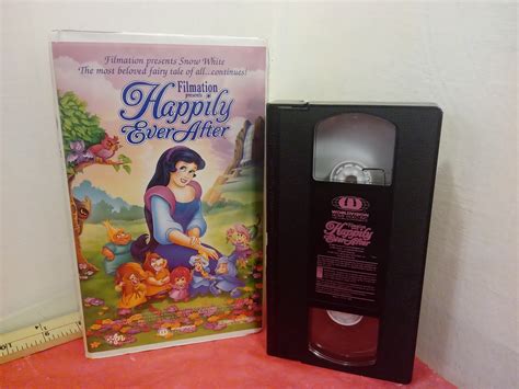 Vintage Vhs Movie Tape Filmation Presents Snow White Happily Ever