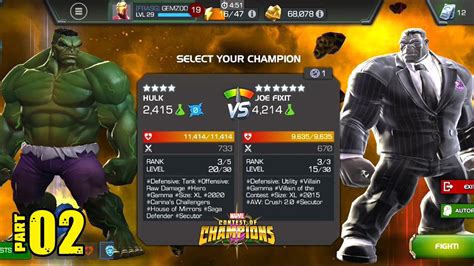 Immortal Hulk Special Part 02 Marvel Contest Of Champions Fights Gemzod Gaming Youtube