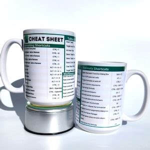 Excel Mug Excel Cheat Sheet Mug Excel Tips Excel Shortcuts Office